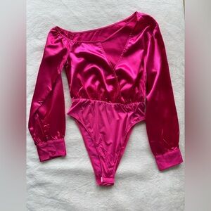 Pink Satin One Piece